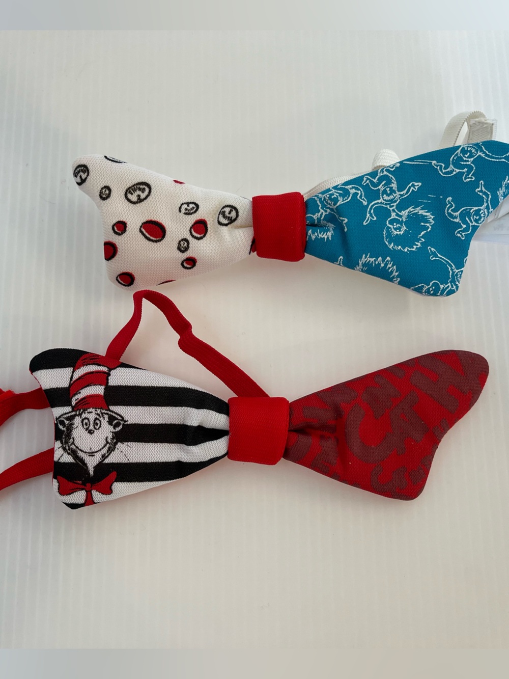 Dr. Seuss Inspired Bow Ties - Red, White & Blue Set by Elope